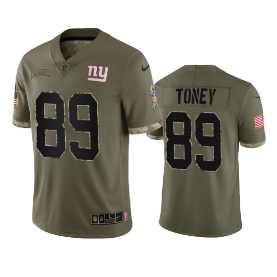 New York Giants Kadarius Toney 89 Nike 2022 Salute to Service NFL Jersey