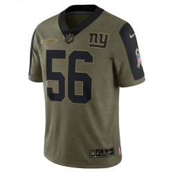 New York Giants Lawrence Taylor 56 Nike 2021 Salute to Service NFL Jersey