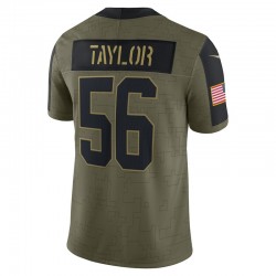 New York Giants Lawrence Taylor 56 Nike 2021 Salute to Service NFL Jersey