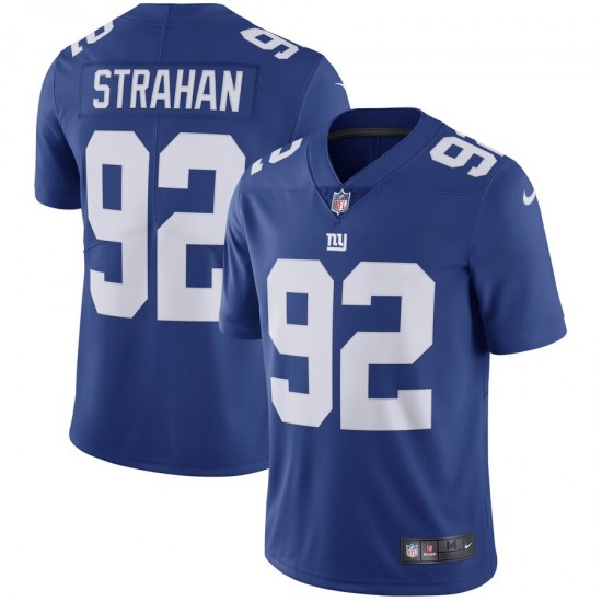 New York Giants Michael Strahan 92 Nike Blue NFL Jersey