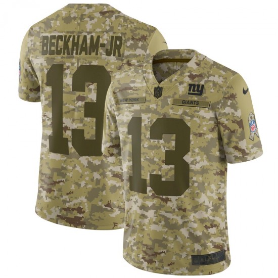 New York Giants Odell Beckham Jr 13 Nike Salute to Service NFL Jersey