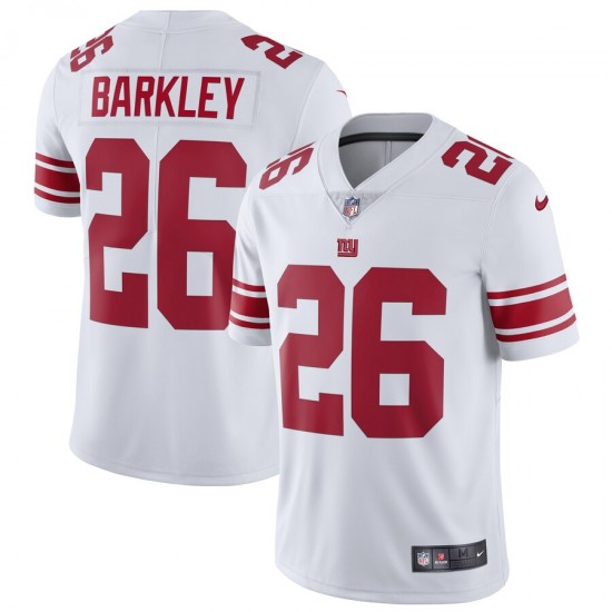 New York Giants Saquon Barkley 26 Nike White NFL Jersey