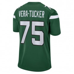 New York Jets Alijah Vera-Tucker 75 Nike Green 2021 Draft NFL Jersey