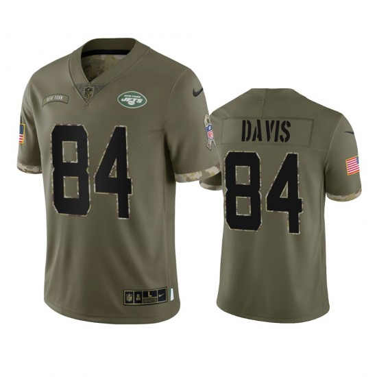 New York Jets Corey Davis 84 Nike 2022 Salute to Service NFL Jersey