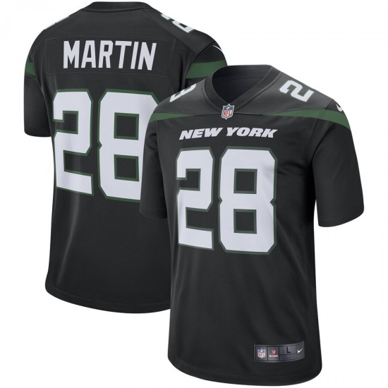 New York Jets Curtis Martin 28 Nike Black NFL Jersey
