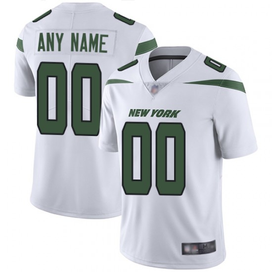 New York Jets Custom White NFL Jersey
