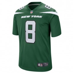 New York Jets Elijah Moore 8 Nike Green 2021 Draft NFL Jersey