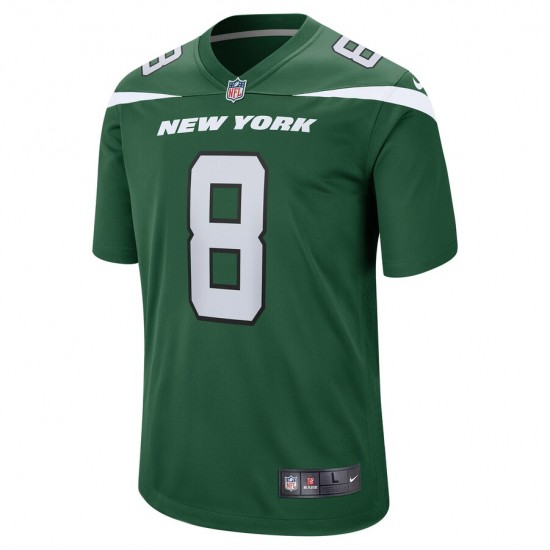 New York Jets Elijah Moore 8 Nike Green 2021 Draft NFL Jersey