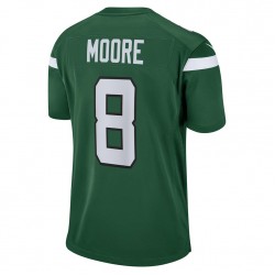 New York Jets Elijah Moore 8 Nike Green 2021 Draft NFL Jersey