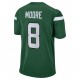 New York Jets Elijah Moore 8 Nike Green 2021 Draft NFL Jersey