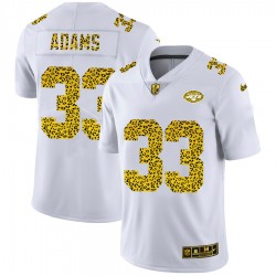 New York Jets Jamal Adams 33 Nike Flocked Leopard Print White NFL Jersey New York Jets Jamal Adams 33 Nike Flocked Leopard Print White NFL Jersey