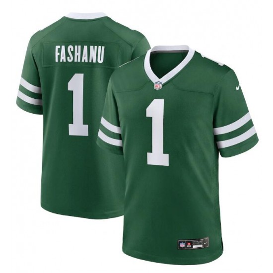 New York Jets Olu Fashanu Nike Gotham Green 2024 Draft NFL Jersey
