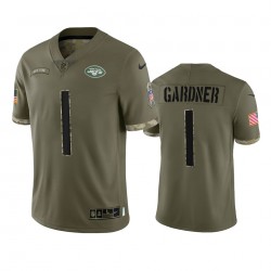 New York Jets Sauce Gardner 1 Nike 2022 Salute to Service NFL Jersey New York Jets Sauce Gardner 1 Nike 2022 Salute to Service NFL Jersey
