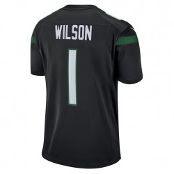 New York Jets Zach Wilson 1 Nike Black 2021 Draft NFL Jersey