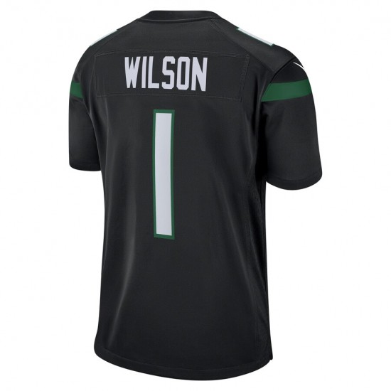 New York Jets Zach Wilson 1 Nike Black 2021 Draft NFL Jersey