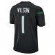 New York Jets Zach Wilson 1 Nike Black 2021 Draft NFL Jersey