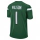 New York Jets Zach Wilson 1 Nike Green 2021 Draft NFL Jersey