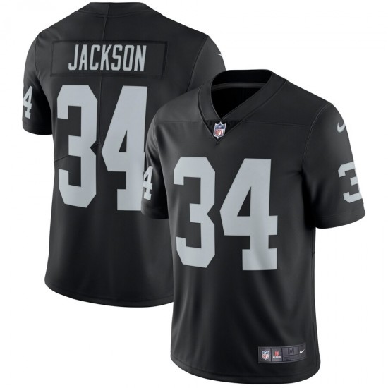 Oakland Raiders Bo Jackson 34 Nike Black NFL Jersey