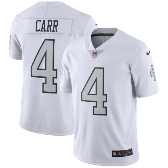 Oakland Raiders Derek Carr 4 Nike Silver NFL Jersey