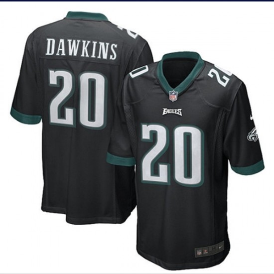 Philadelphia Eagles Brian Dawkins 20 Nike Black NFL Jersey