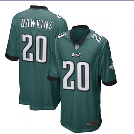 Philadelphia Eagles Brian Dawkins 20 Nike Green NFL Jersey