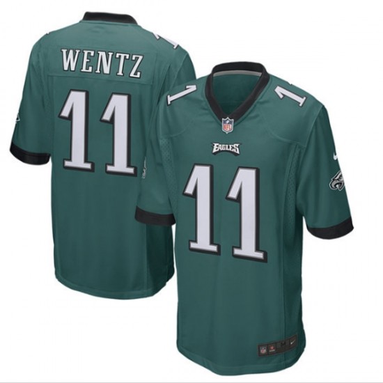 Philadelphia Eagles Carson Wentz 11 Nike Green NFL Jersey