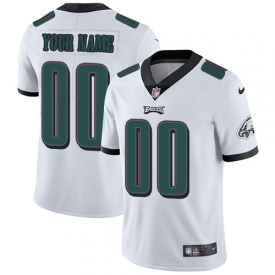 Philadelphia Eagles Custom White NFL Jersey