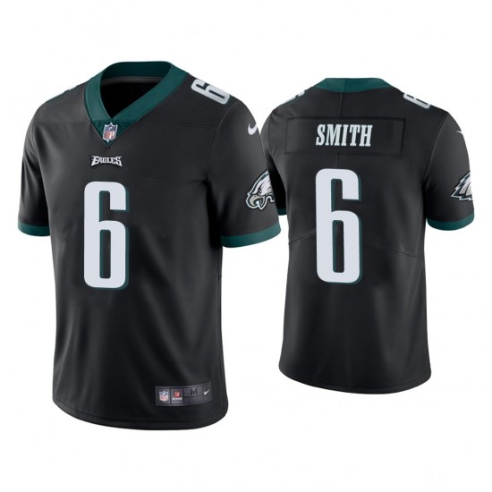 Philadelphia Eagles DeVonta Smith 6 Nike Black 2021 Draft NFL Jersey