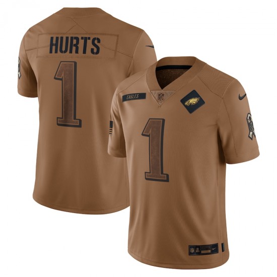 Philadelphia Eagles Jalen Hurts 1 Nike 2023 Salute To Service NFL Jersey