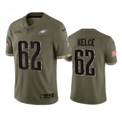 Philadelphia Eagles Jason Kelce 62 Nike 2022 Salute to Service NFL Jersey Philadelphia Eagles Jason Kelce 62 Nike 2022 Salute to Service NFL Jersey