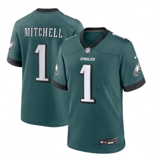 Philadelphia Eagles Quinyon Mitchell Nike Midnight Green 2024 Draft NFL Jersey