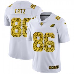 Philadelphia Eagles Zach Ertz 86 Nike Flocked Leopard Print White NFL Jersey Philadelphia Eagles Zach Ertz 86 Nike Flocked Leopard Print White NFL Jersey