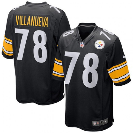 Pittsburgh Steelers Alejandro Villanueva 78 Nike Black NFL Jersey