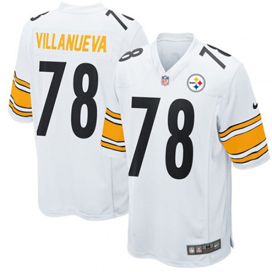 Pittsburgh Steelers Alejandro Villanueva 78 Nike White NFL Jersey