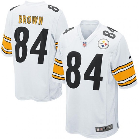 Pittsburgh Steelers Antonio Brown 84 Nike White NFL Jersey