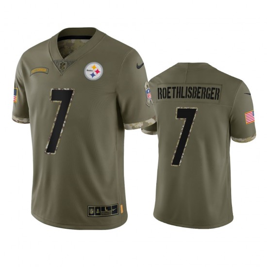 Pittsburgh Steelers Ben Roethlisberger 7 Nike 2022 Salute to Service NFL Jersey
