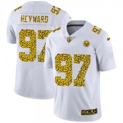 Pittsburgh Steelers Cameron Heyward 97 Nike Flocked Leopard Print White NFL Jersey Pittsburgh Steelers Cameron Heyward 97 Nike Flocked Leopard Print White NFL Jersey