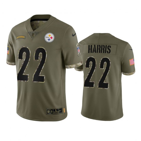 Pittsburgh Steelers Najee Harris 22 Nike 2022 Salute to Service NFL Jersey