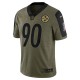 Pittsburgh Steelers T.J. Watt 90 Nike 2021 Salute to Service NFL Jersey