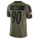 Pittsburgh Steelers T.J. Watt 90 Nike 2021 Salute to Service NFL Jersey