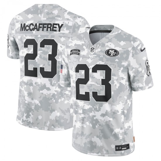 San Francisco 49ers Christian McCaffrey Nike 2024 Salute to Service NFL Jersey
