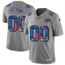 San Francisco 49ers Custom Nike 2020 Multicolor Grey NFL Jersey San Francisco 49ers Custom Nike 2020 Multicolor Grey NFL Jersey