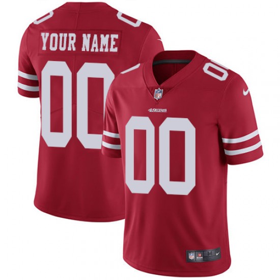 San Francisco 49ers Custom Red NFL Jersey