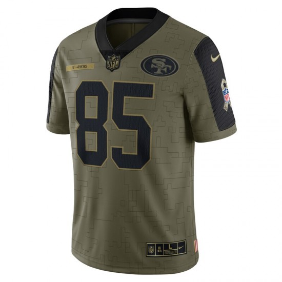 San Francisco 49ers George Kittle 85 Nike 2021 Salute to Service NFL Jersey