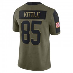 San Francisco 49ers George Kittle 85 Nike 2021 Salute to Service NFL Jersey