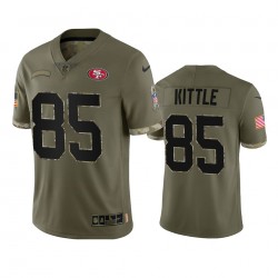 San Francisco 49ers George Kittle 85 Nike 2022 Salute to Service NFL Jersey