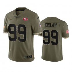 San Francisco 49ers Javon Kinlaw 99 Nike 2022 Salute to Service NFL Jersey