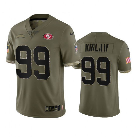 San Francisco 49ers Javon Kinlaw 99 Nike 2022 Salute to Service NFL Jersey
