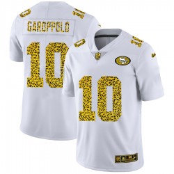 San Francisco 49ers Jimmy Garoppolo 10 Nike Flocked Leopard Print White NFL Jersey