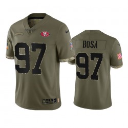 San Francisco 49ers Nick Bosa 97 Nike 2022 Salute to Service NFL Jersey